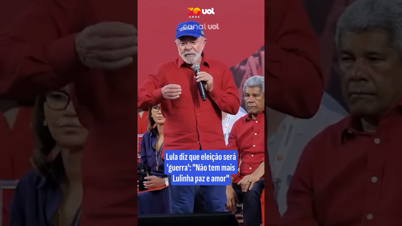 Lula diz que elei&ccedil;&atilde;o ser&aacute; 'guerra' e que n&atilde;o existe mais 'Lulinha paz e amor'