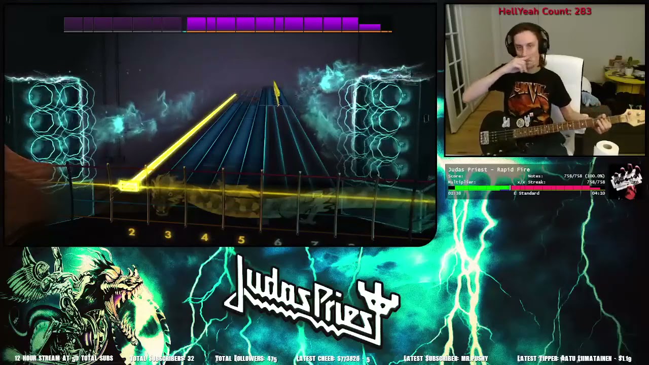 Judas Priest - Rapid Fire (Rocksmith Bass) 100% notestreak