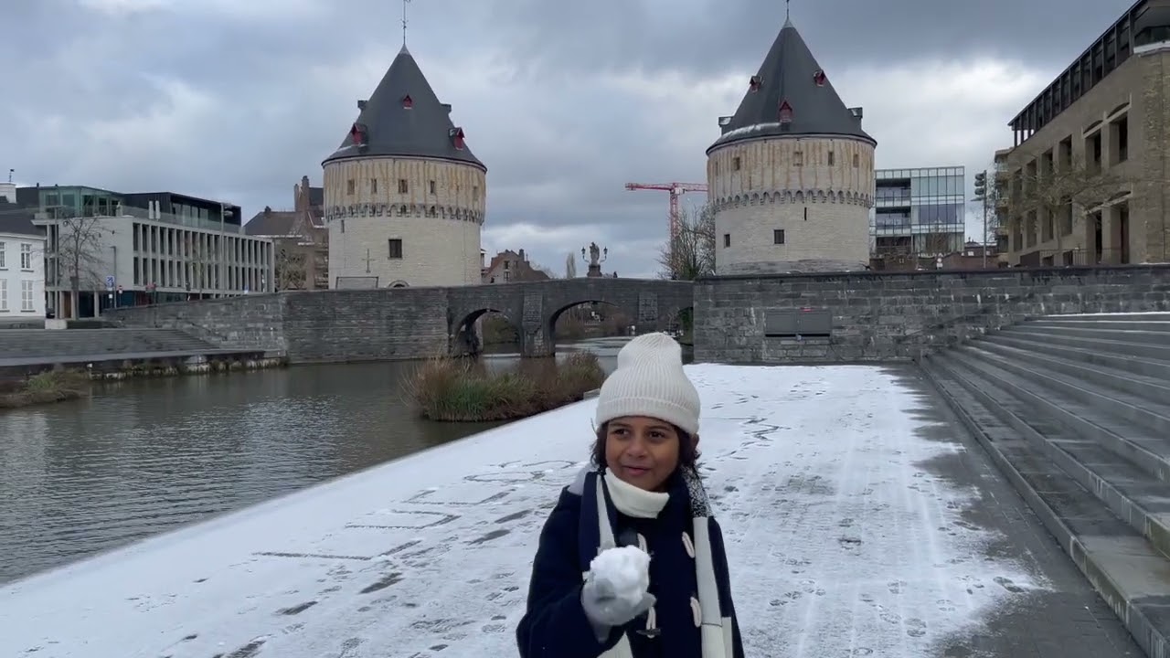 Cosy town of Kortrijk West Flanders