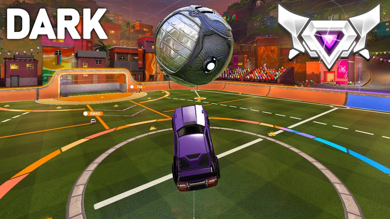 DARK Rocket League Gameplay 1 HOUR (SSL 2v2)