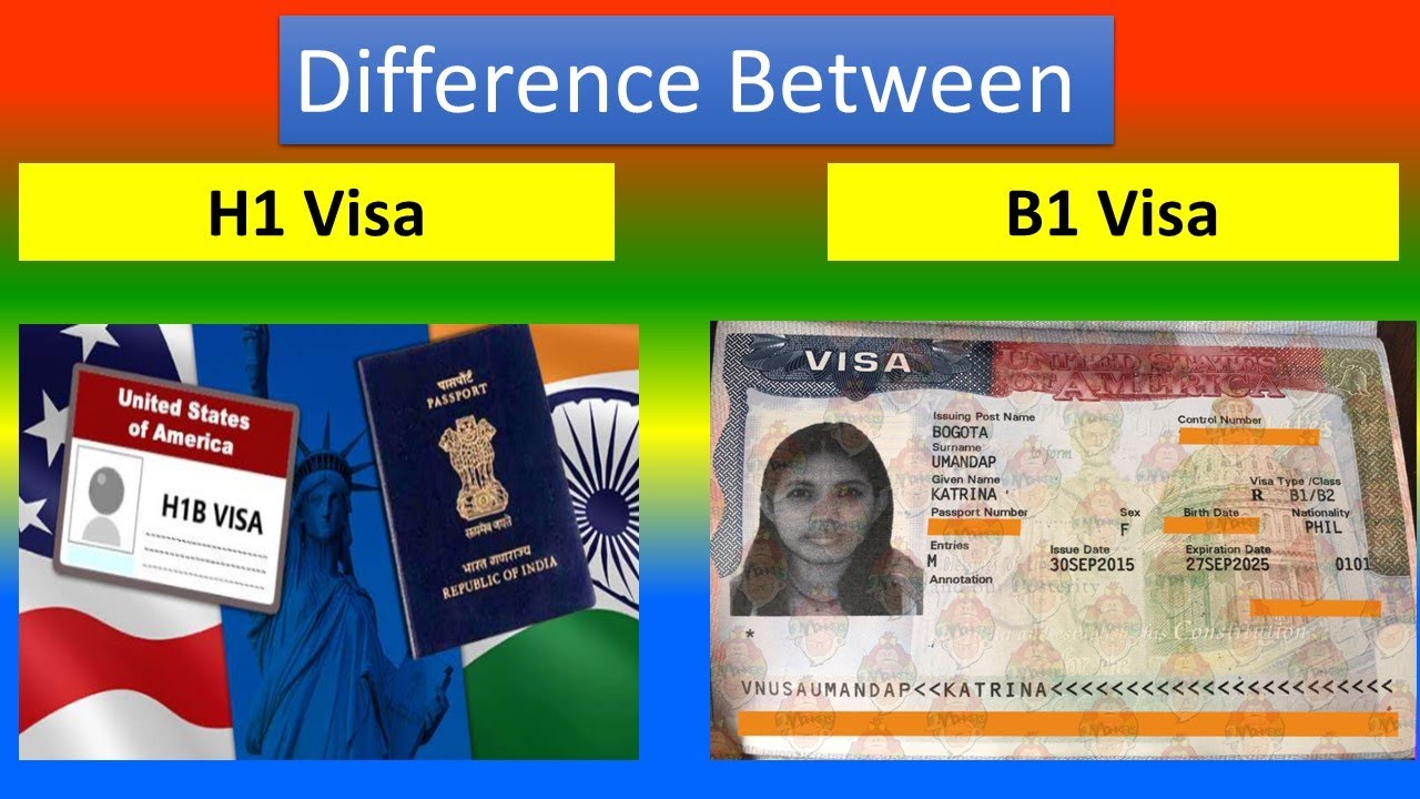 Difference between H1 Visa and B1 visa