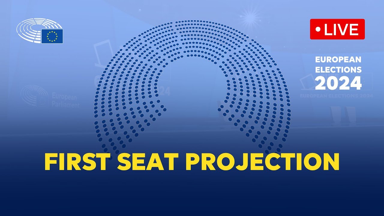 First estimated composition of new European Parliament following the 2024 elections