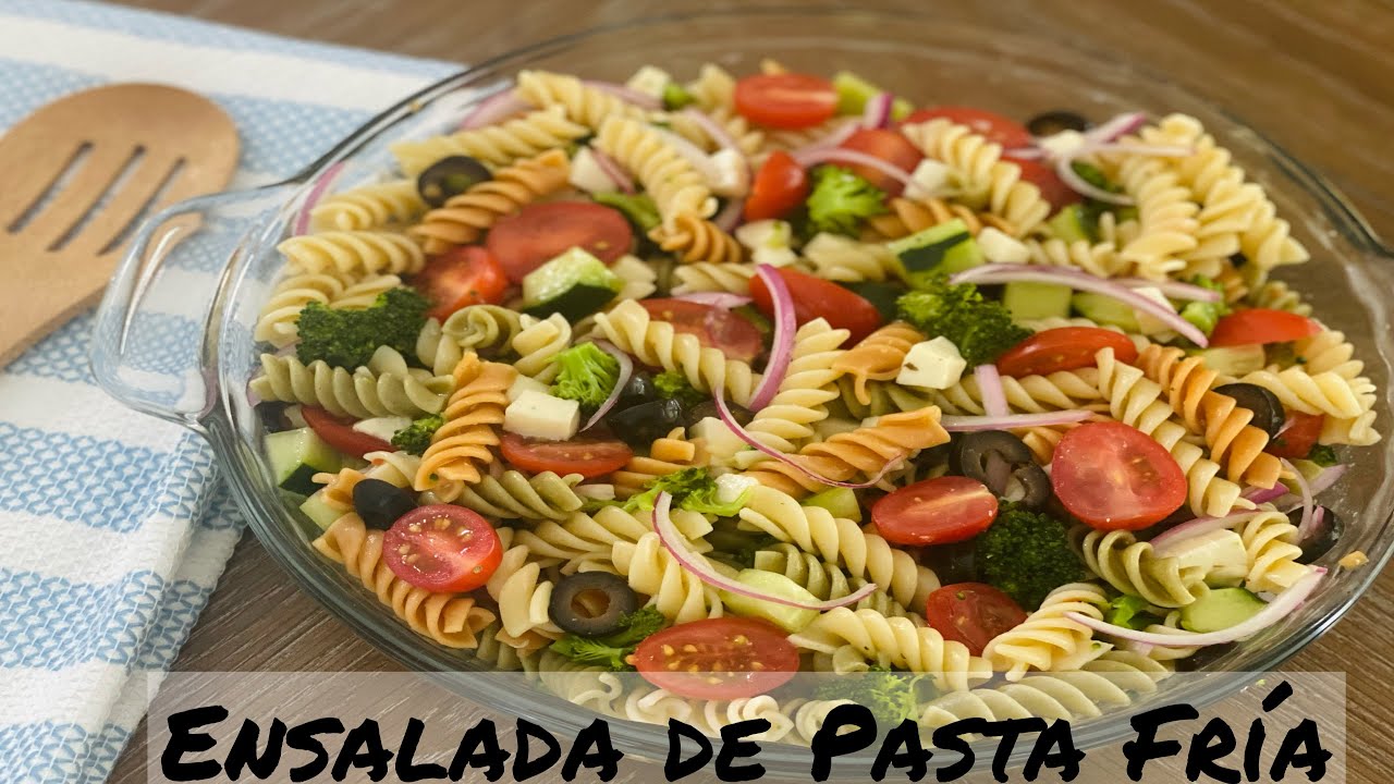 Ensalada de Pasta Fria - Ensalada Italiana - Pasta Salad