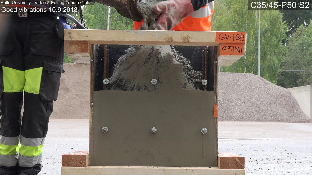 Optimal compaction of concrete C35/45-P50, S2