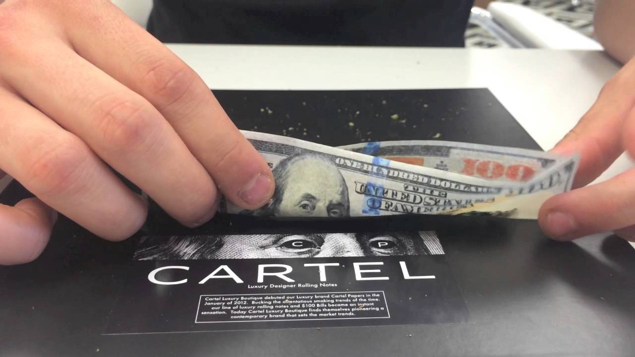 Cartel Papers: How to Roll A $100 Bill Rolling Paper