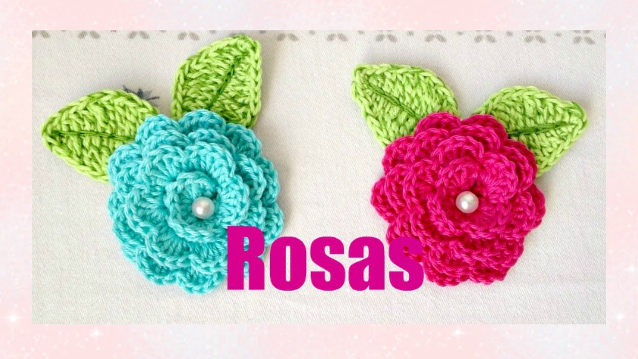 Cómo hacer ROSAS A CROCHET