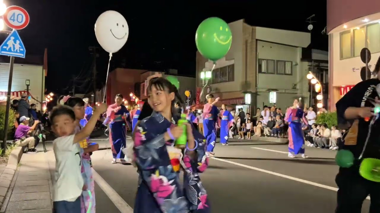二戸祭り　２０２５　2日目　マーチングバンド　流し踊り