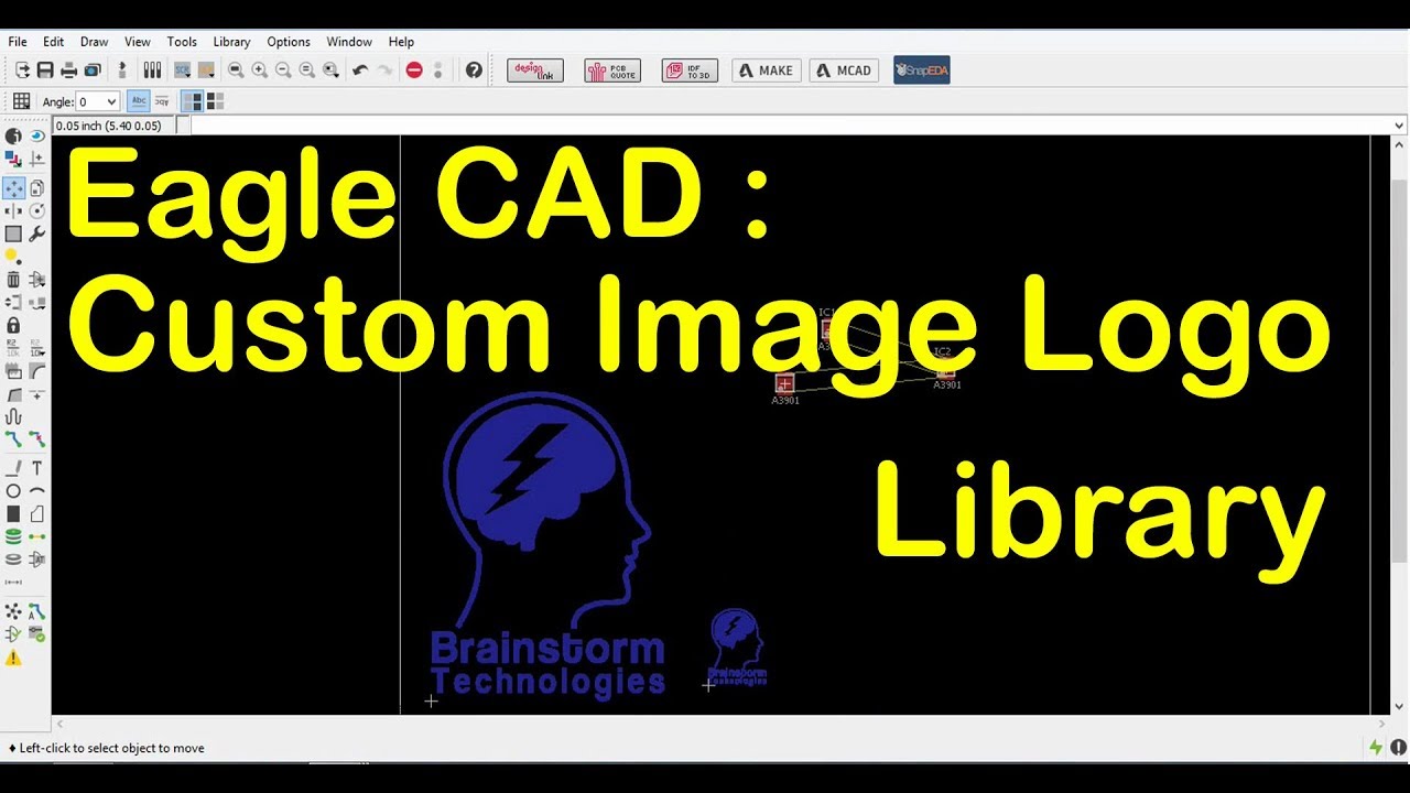 Eagle CAD :  Making a Custom Image Logo Library to put on PCB