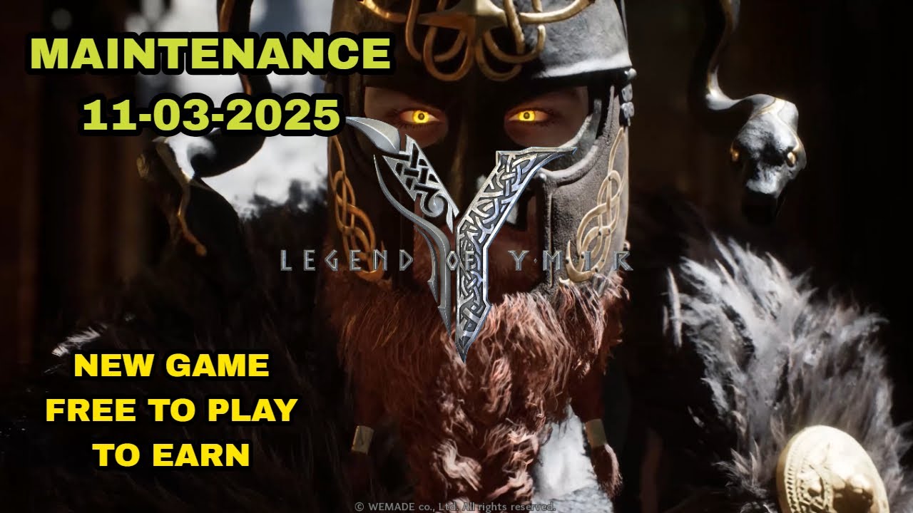 Legend of Ymir - Maintenance and Update  11-3-2025 Twitch Event
