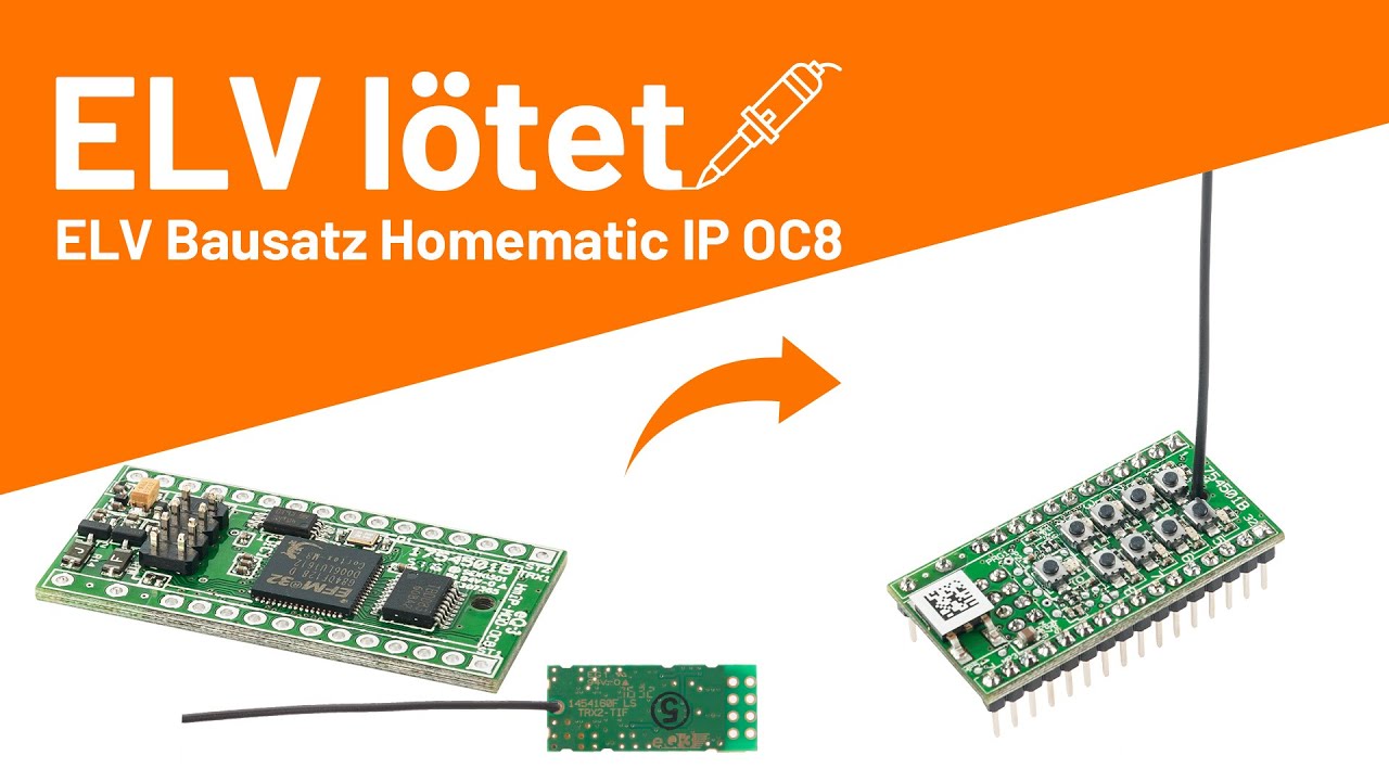 ELV Bausatz Homematic IP Modulplatine OpenCollector - 8-fach HmIP-MOD-OC8 - ELV lötet!