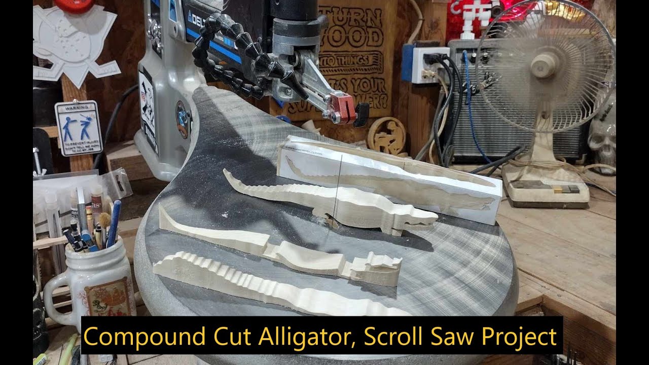 Compound Cut Alligator, Scroll Saw Project