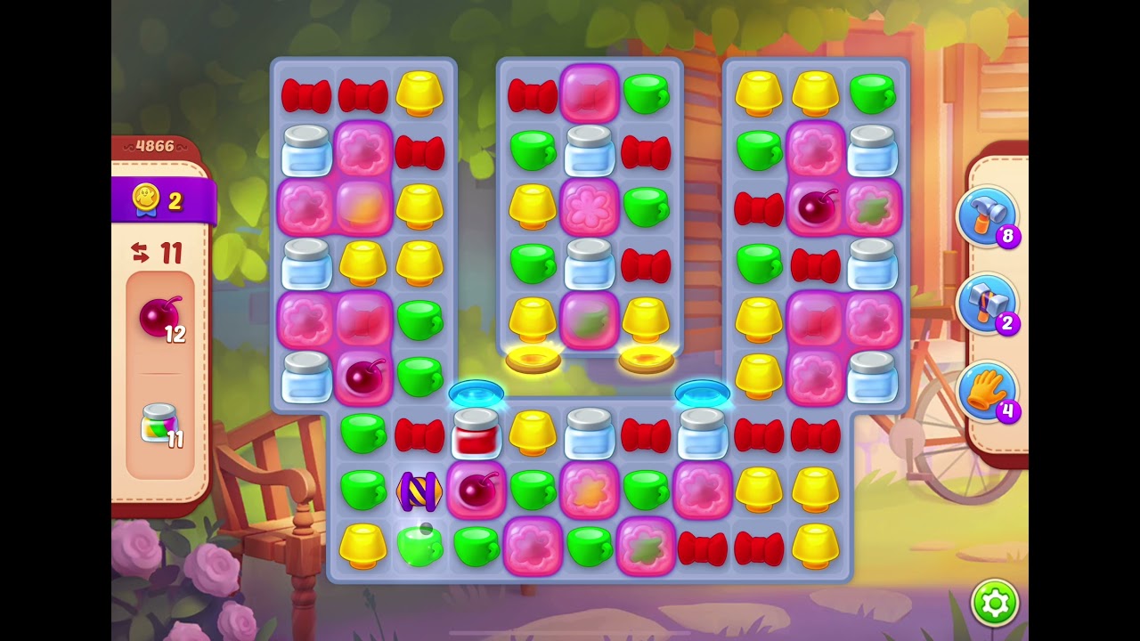 HomeScapes Level 4866 no boosters (20 moves)