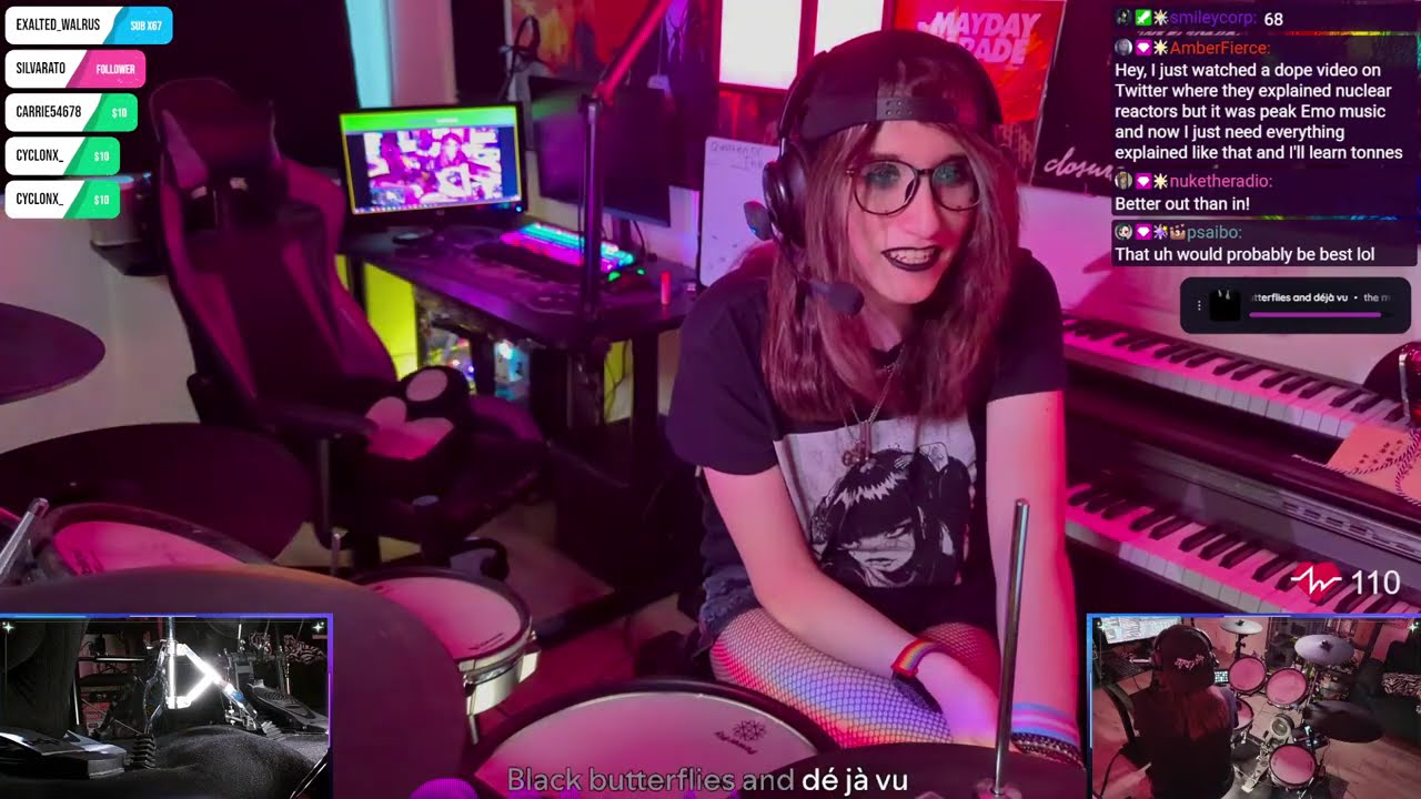 Goth Girl Plays Your Song Requests On Drums! 🖤🥁