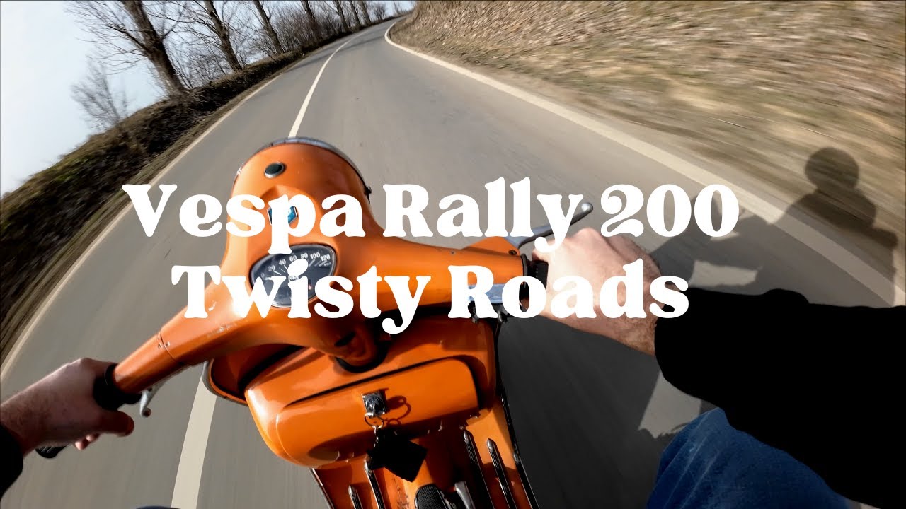 VESPA RALLY 200 1972 FIRST SERIES POV COUNTRYSIDE RIDE #VESPARALLY