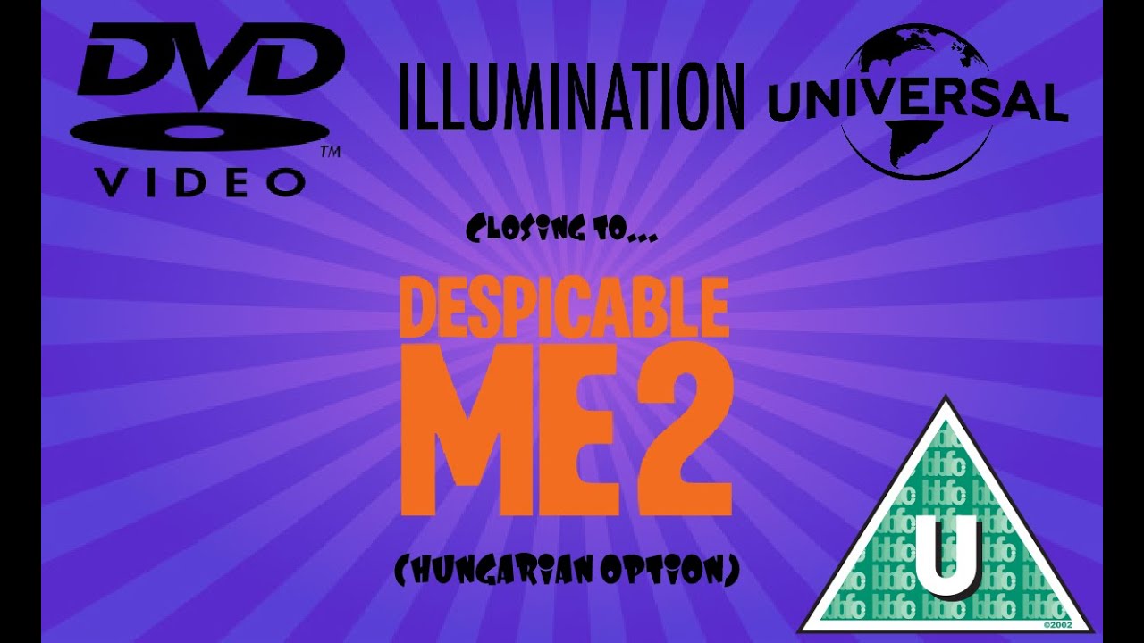 Closing to Despicable Me 2 2013 UK DVD (Hungarian Option)