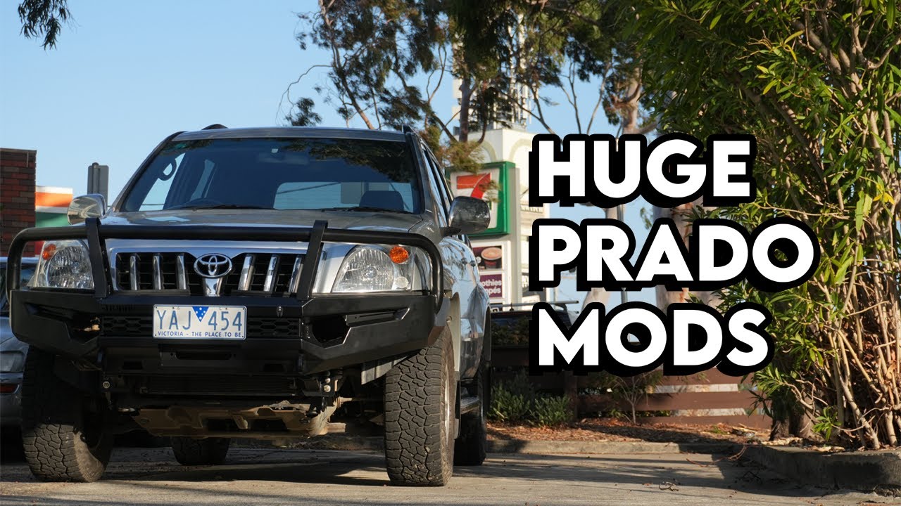 Budget Prado 120 Build. Bull-bar, Sleeping Platform, Recovery gear and more