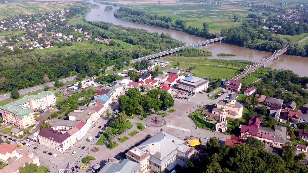 Галич Halych Ukraine by drone