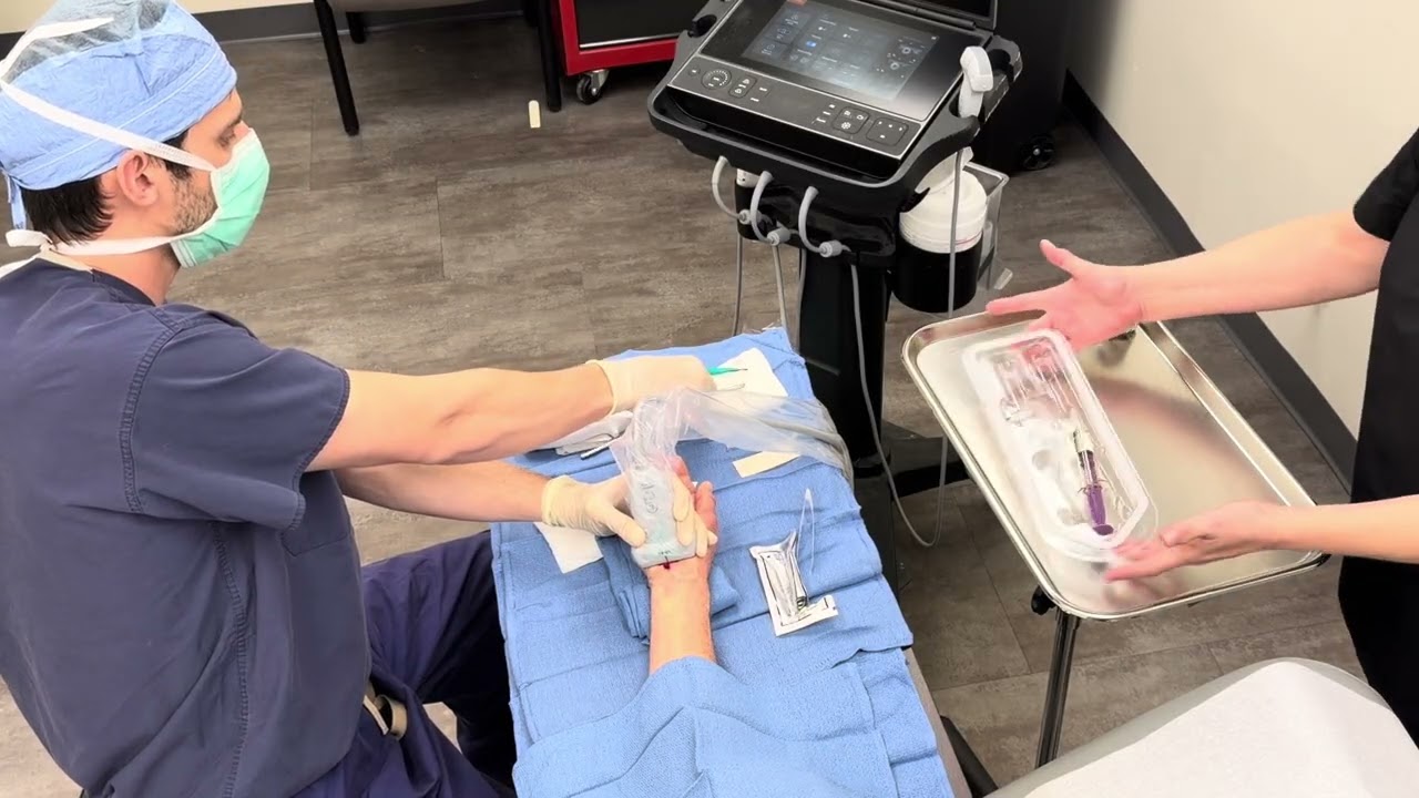 Ultrasound Guided Carpal Tunnel Release - AWAKE PATIENT - with SONEX US CTR