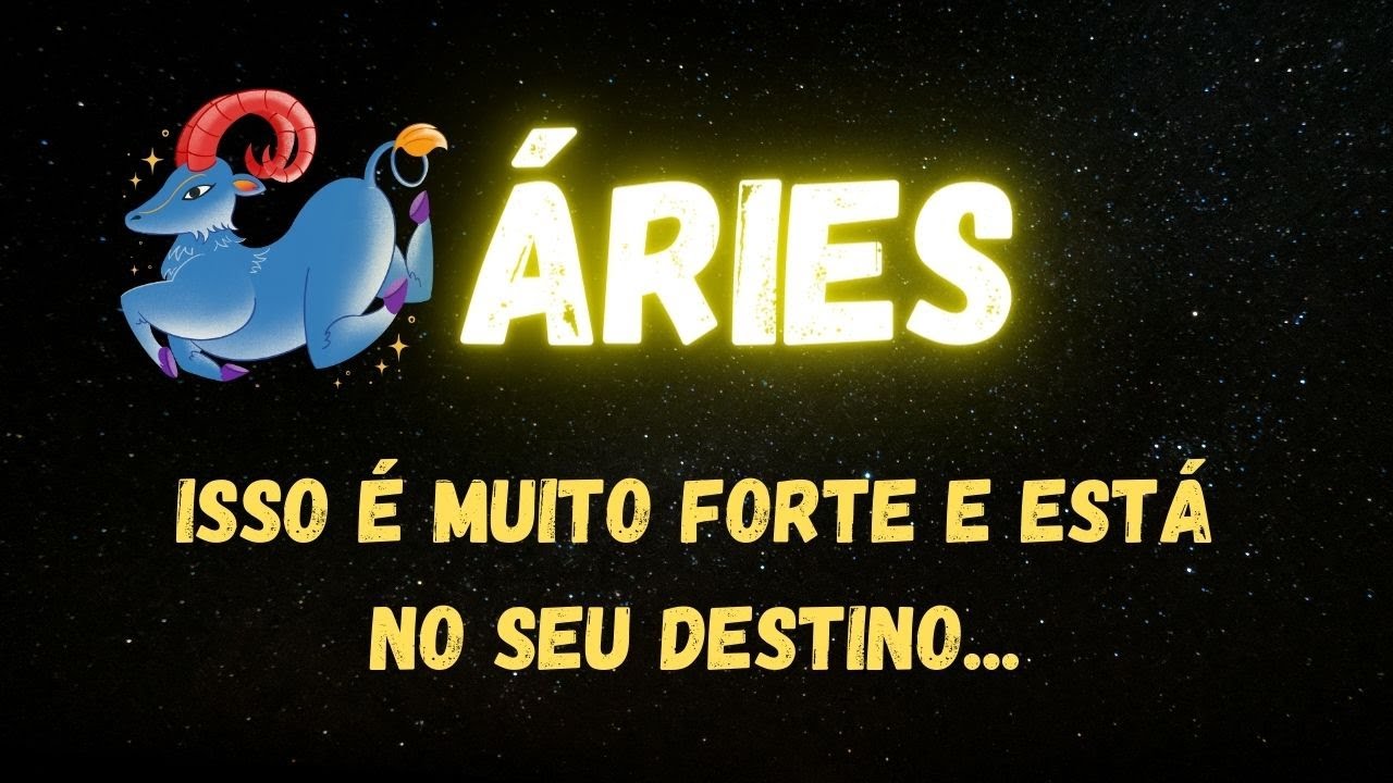 ♈️ÁRIES😱ISSO É MUITO FORTE E ESTÁ NO SEU DESTINO...