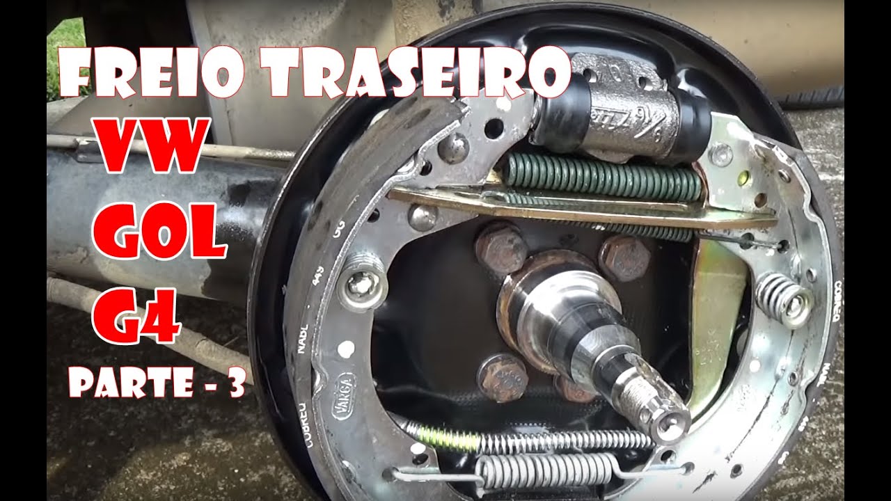 Como Efetuar a Revisão Freio Traseiro  - VW Gol G4 2010 Parte 3/3