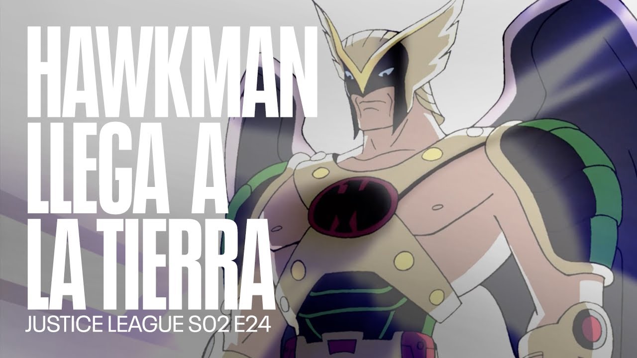 El Hombre Halcón y los Thanagarianos llegan a La Tierra | Justice League