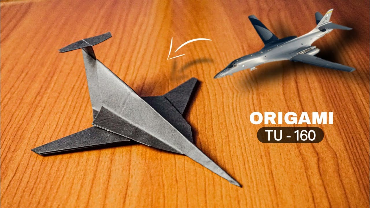 Оригами JET Fighter - Самолет ТУ - 160