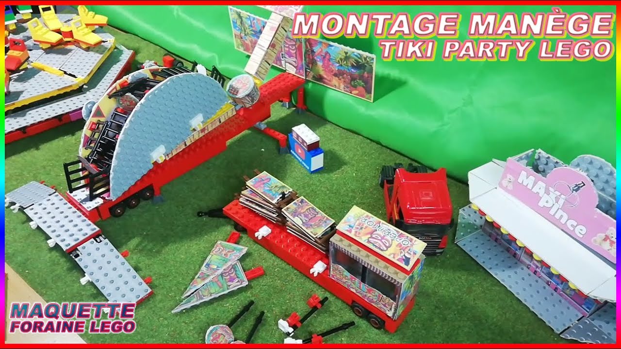 LEGO - Montage manège TIKI PARTY [Maquette Foraine]