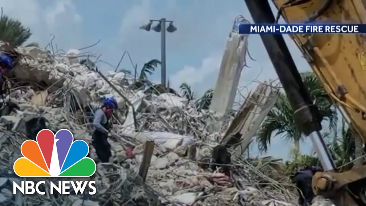 Search Shifts From Rescue To Recovery in Surfside Building Collapse