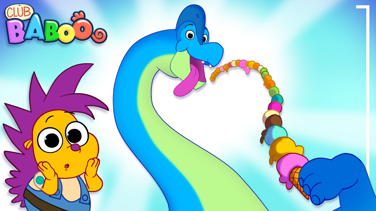 Learn BRACHIOSAURUS FACTS with Club Baboo | 30min Funny Dinosaur videos for kids | Learn Dino names