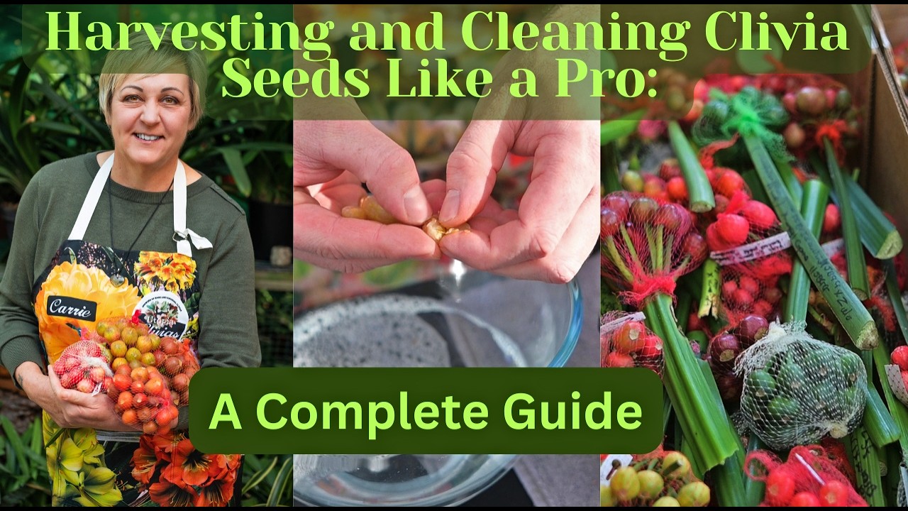 Harvesting your Clivia Seeds like a Pro  From Berry to Clean Seeds