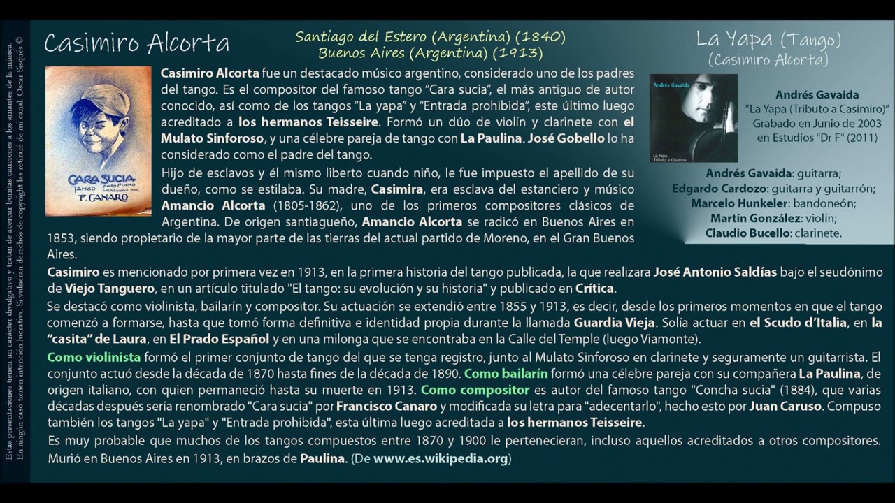 La Yapa (Tango) (Casimiro Alcorta) - Andrés Gavaida y Cía.
