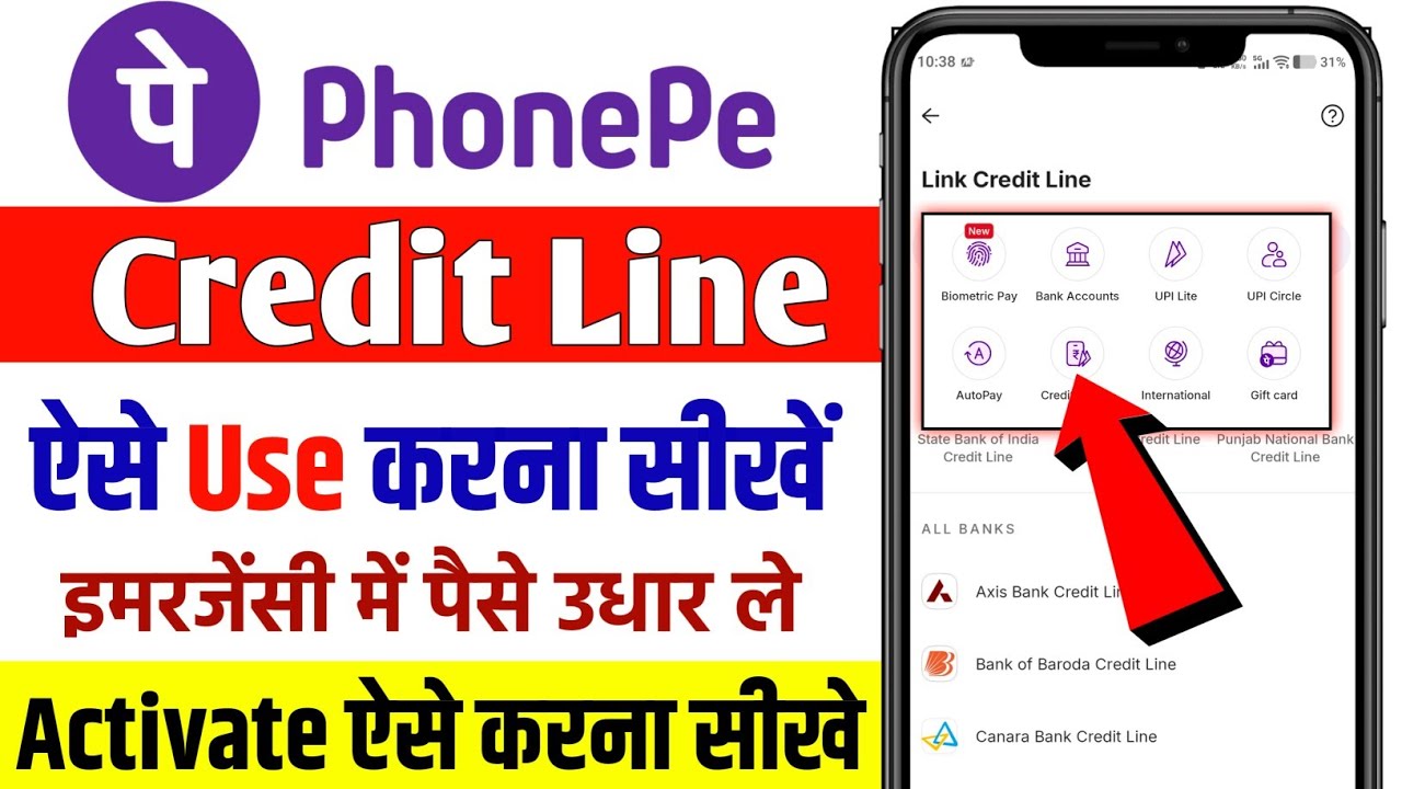 phonepe credit line on upi kaise use kare | phonepe se udhar paise kaise le | phonepe se loan