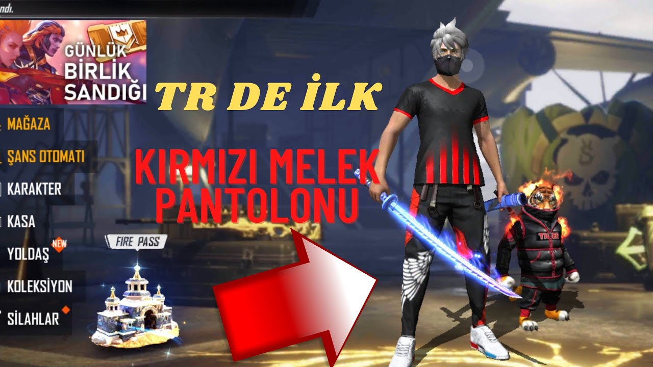 KIRMIZI MELEK PANTOLONU TR DE İLK ÇIKARDIK. | FREE FİRE | #KIRMIZIMELEKPANTOLONU #elmas #freefire