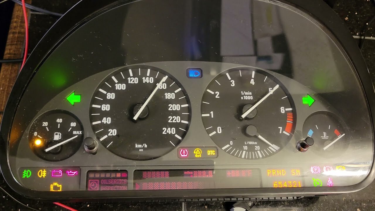 BMW E38 E39 E53 X5 High Cluster. How to power, bench test & wire up connection to INPA & BMW Scanner