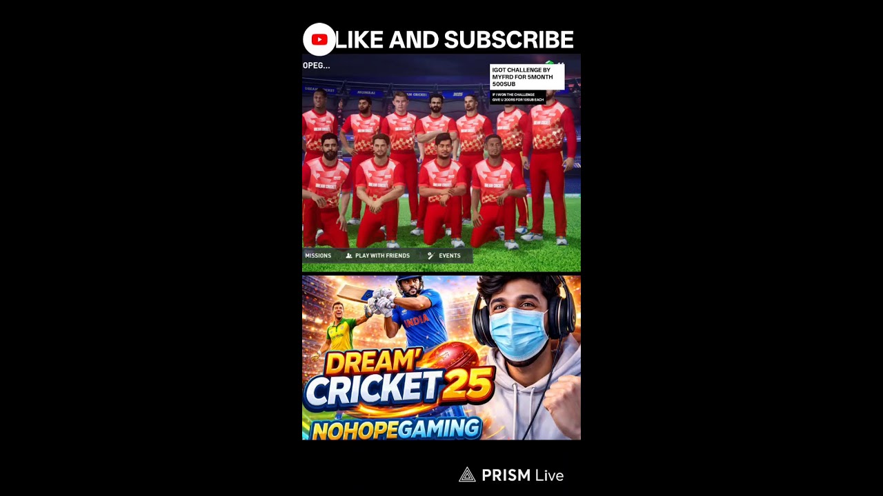 DREAM' CRICKET 25   RANKPUSH OR WAT?