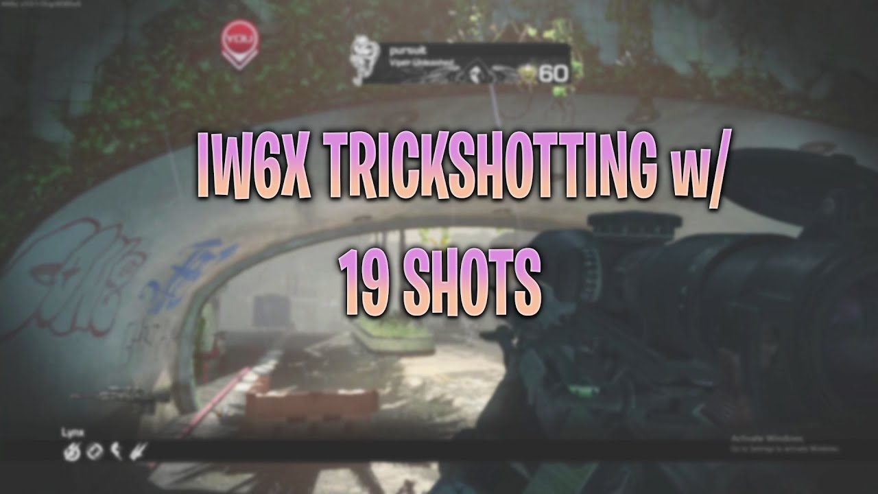 THIS IS THE FURTHEST TRICKSHOT ON IW6X!! (IW6X TRICKSHOTTING W/ 19 SHOTS)