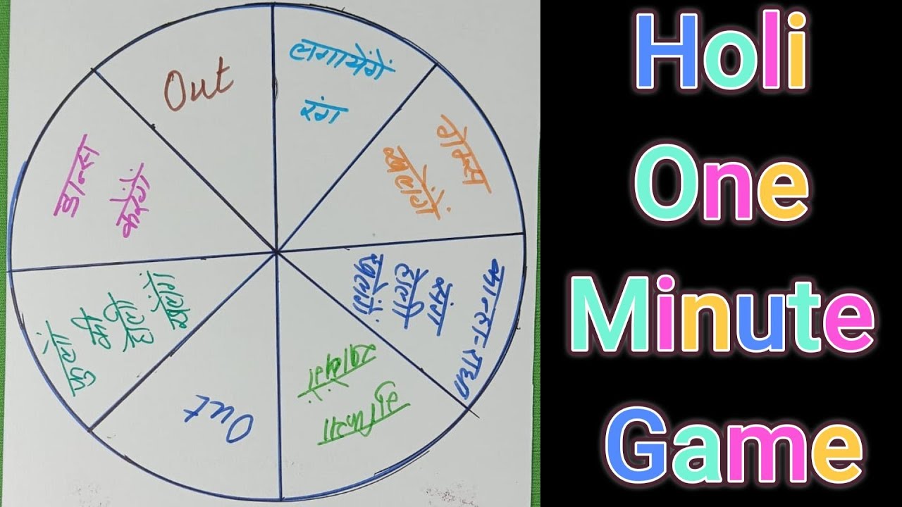 Holi One Minute Game/Kitty Party Game/New Holi Game/Ladies Party Game