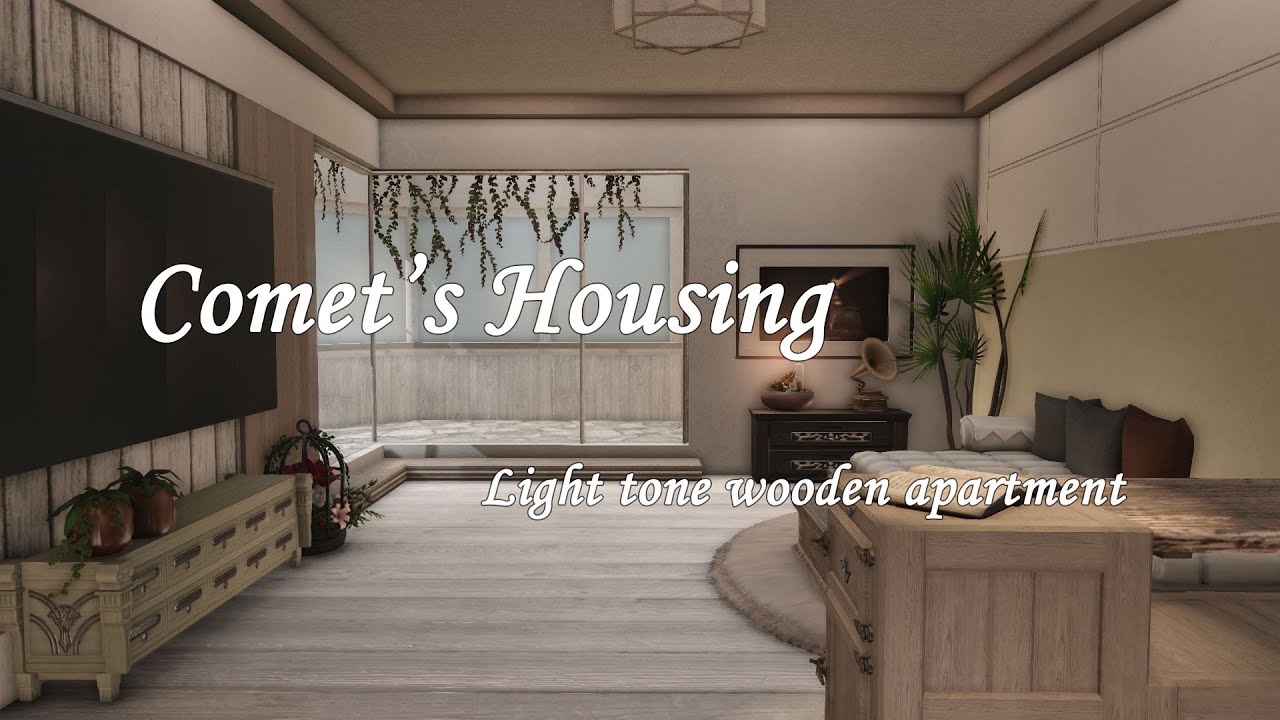 FFXIV Housing：Light tone wooden apartment [L]