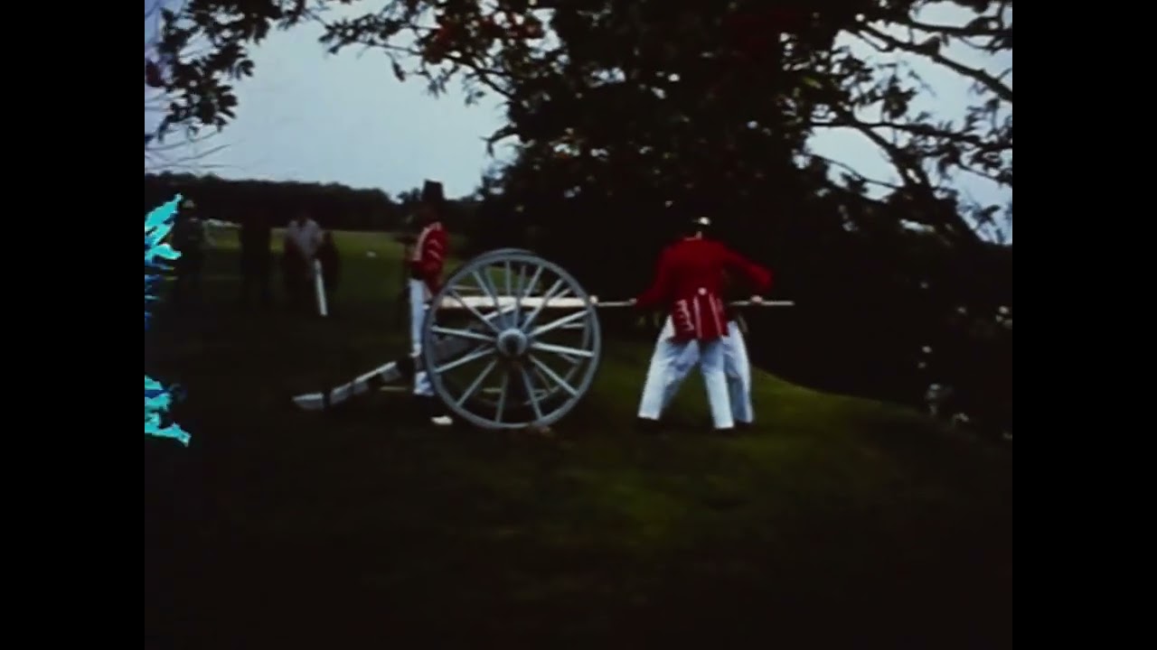 Ceremonial Guard Lower Fort Garry 1967-1970, damaged film fragment.