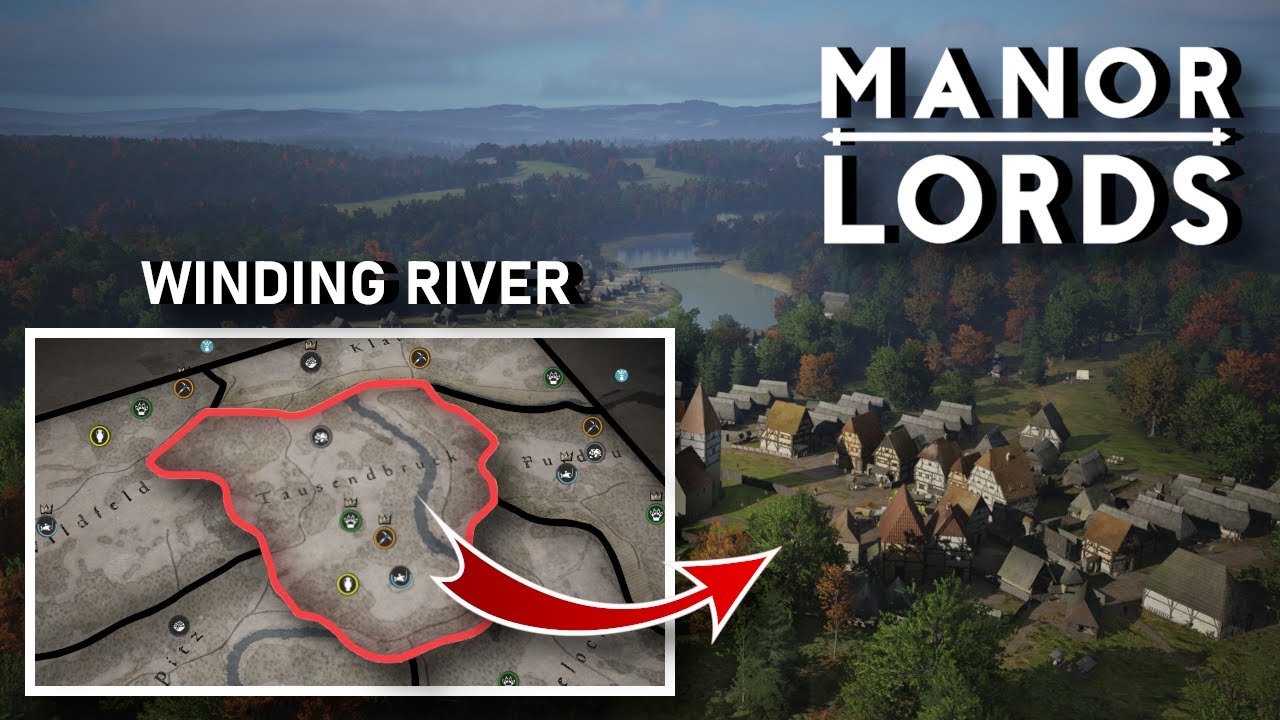 Ich baue eine HANDELSMETROPOLE AM FLUSS auf der MAP WINDING RIVER | MANOR LORDS