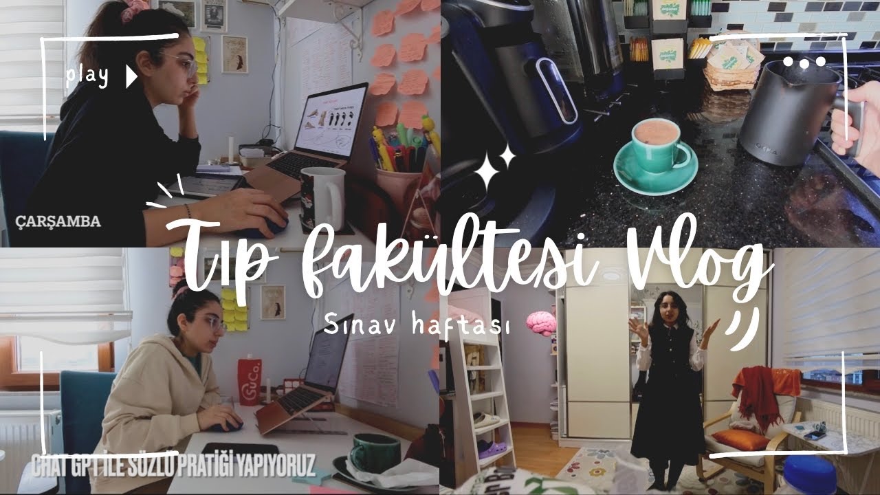 Sınava 3 Gün Kala | Tıp Fakültesi Study VLOG (Gerçekçi & Stresli)🧠