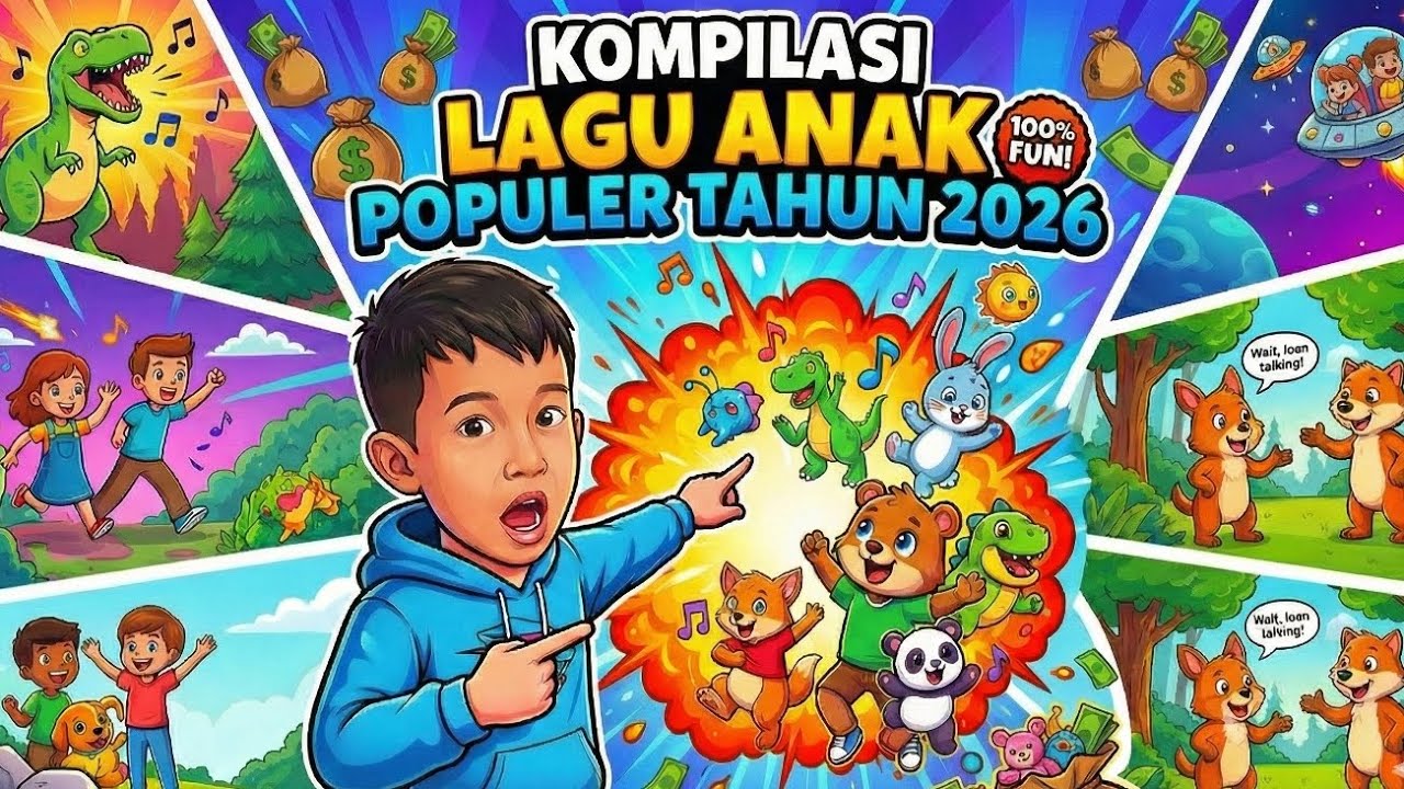 Kompilasi Lagu Anak Terpopuler & Lagu Edukasi Seru | Bernyanyi Bersama