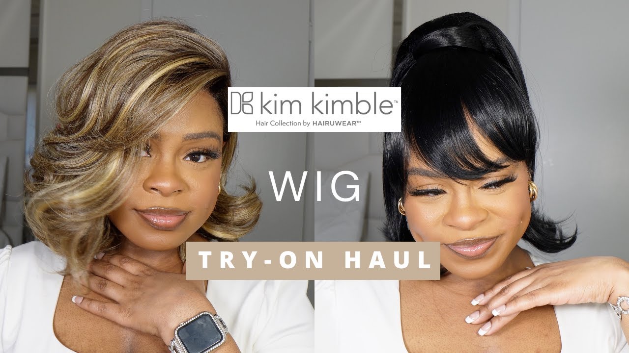 KIM KIMBLE WIG TRY-ON HAUL | CHANTELLE, SIMONE, FLIP & BANG ✨ 3 Must-Have Wigs Only at HSN!
