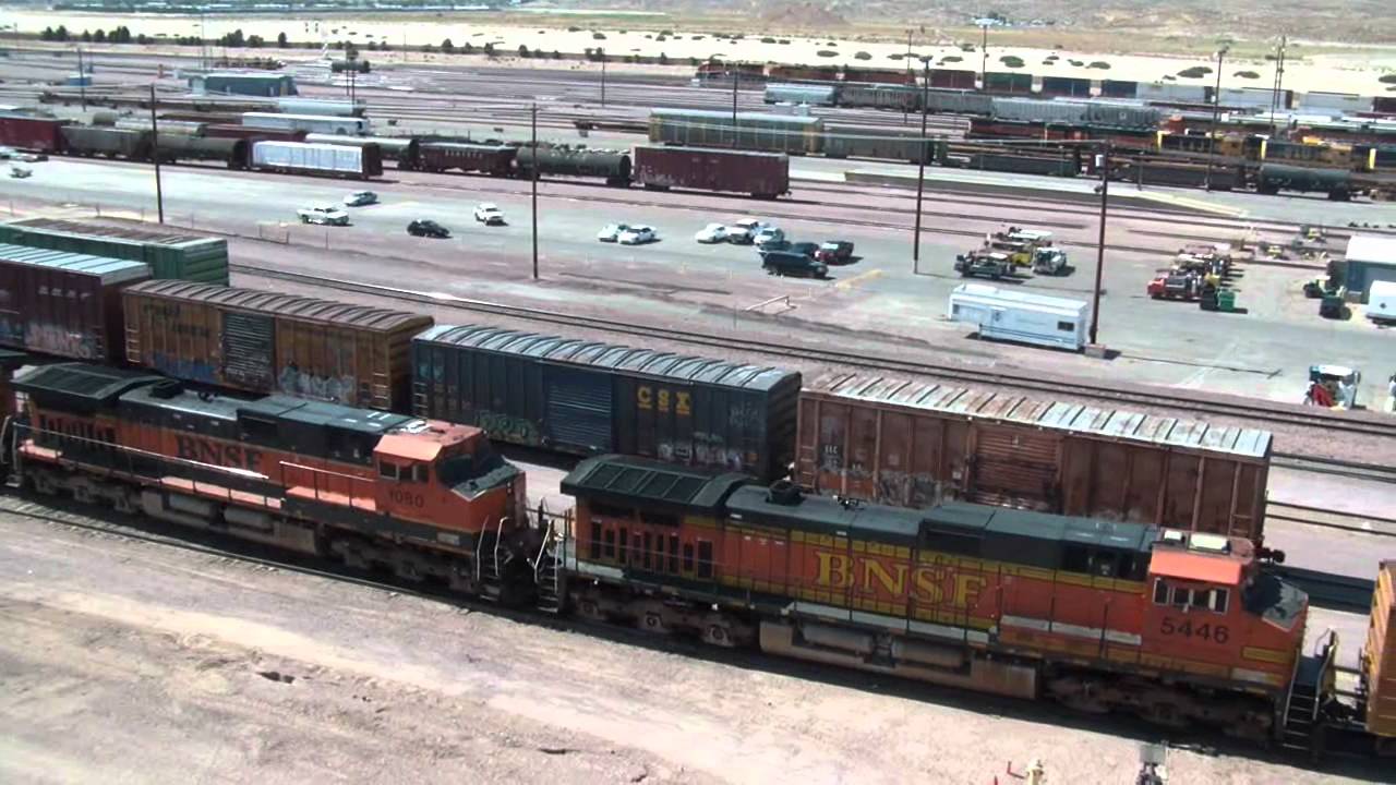 BNSF Barstow Yard Tower Tour HD