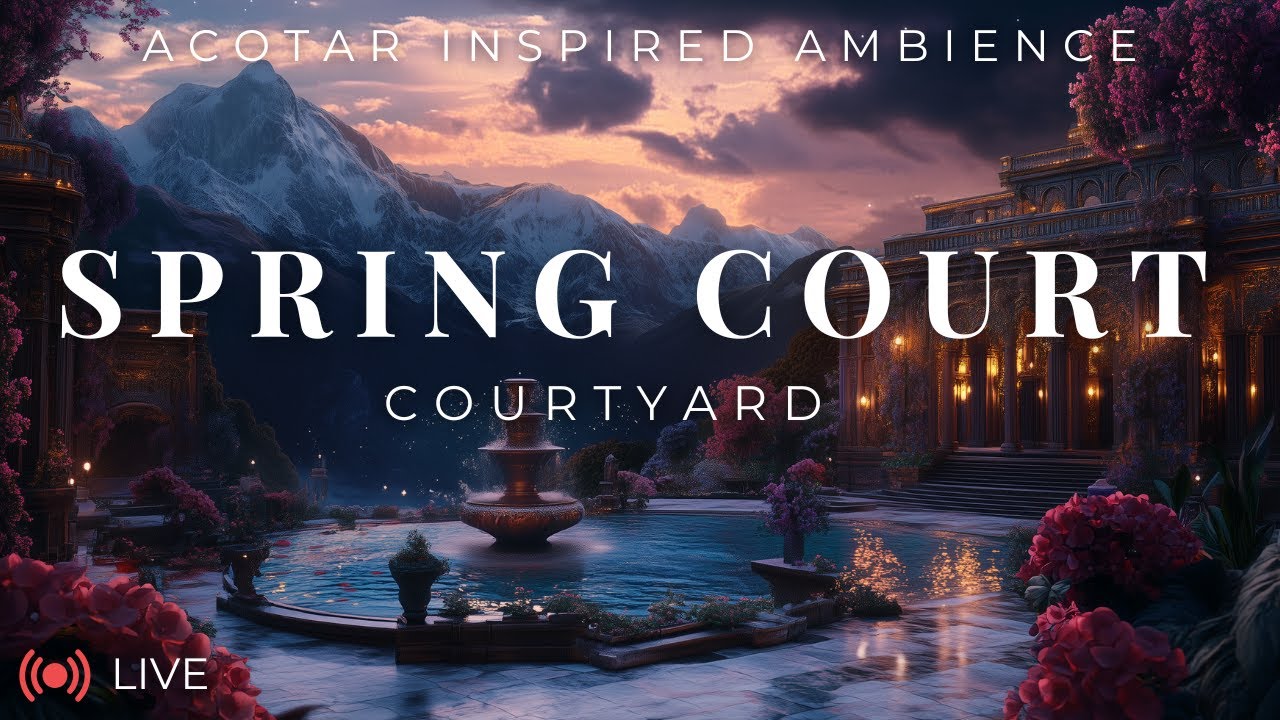 Enchanting Spring Court Ambience 🌿✨ | ACOTAR Reading Ambience for Cozy Vibes