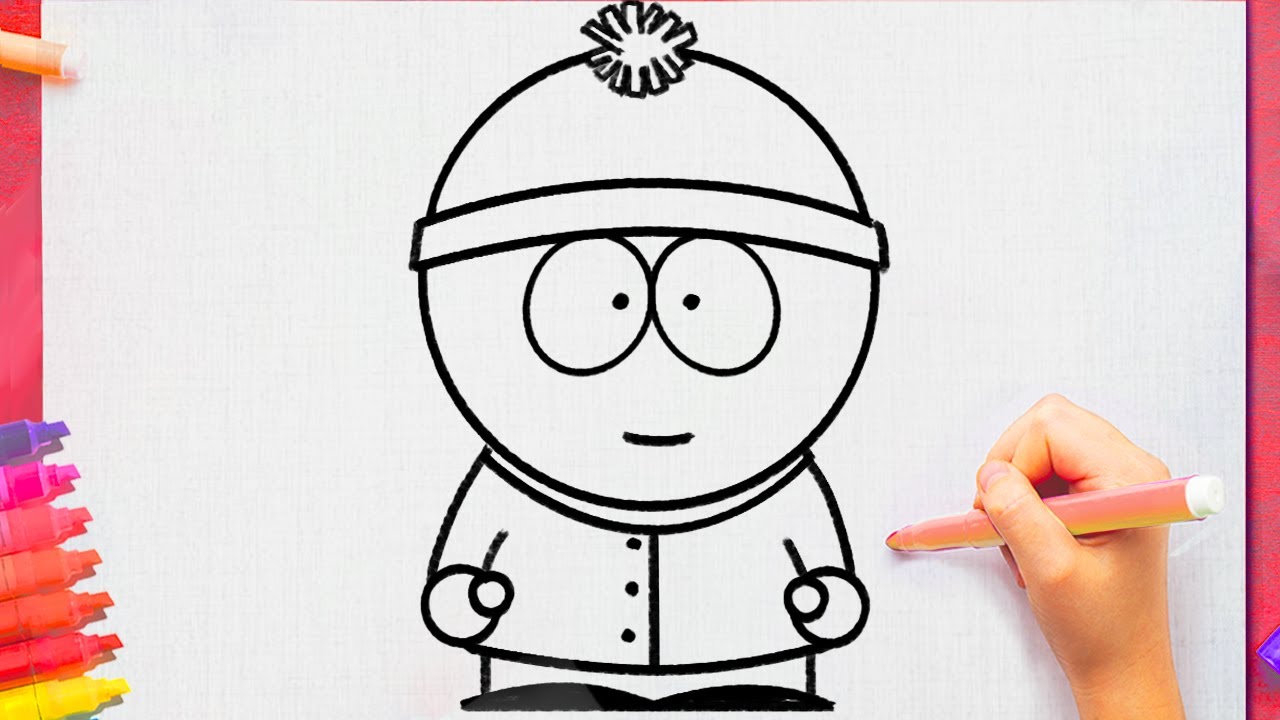 How to draw Stan from South park