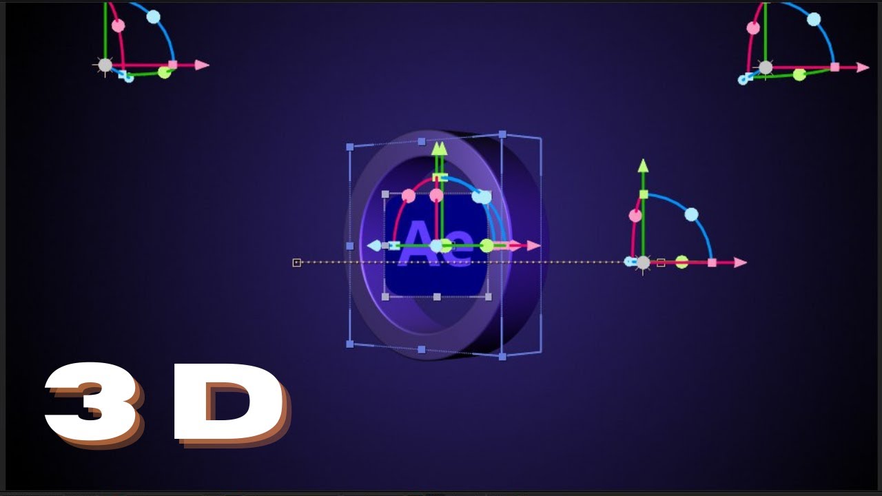 Учебник по 3D-анимации. Графика движения в After Effects (без плагинов). Учебник After Effects 3D.