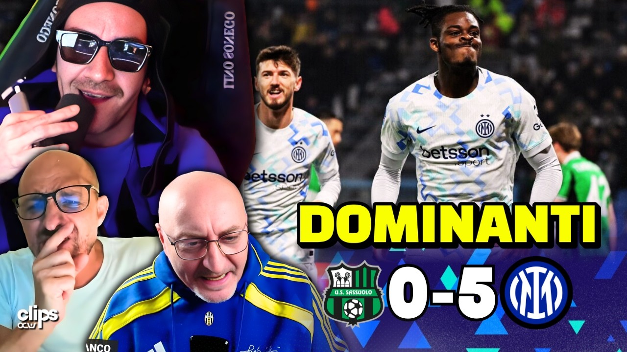 SASSUOLO - INTER 0-5 | CHIVU NON SI FERMA PIU'!!! BERGOMI DISTRUGGE BISSECK! 