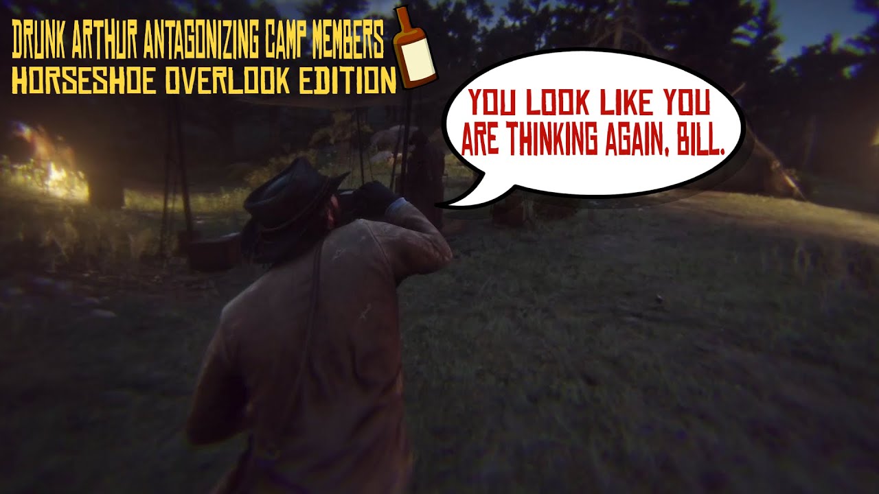 Drunk Arthur Antagonizing Camp Members Mini-Compilation RDR2