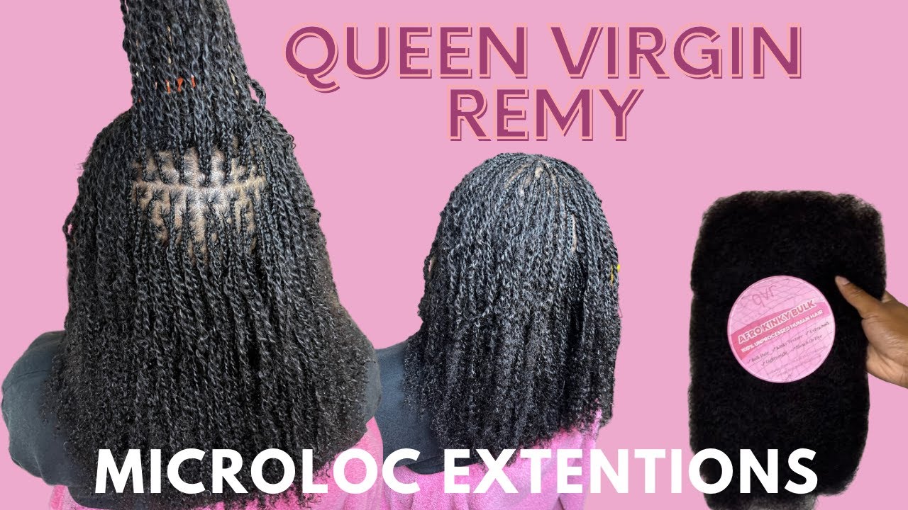 Учебное пособие по наращиванию Micro Loc | QVR HAIR | Натуральные волосы афро-кудрявый